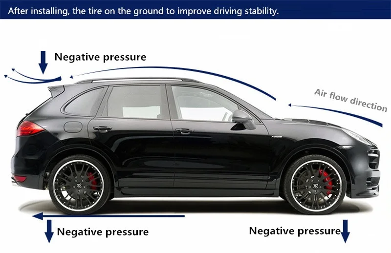 Углеродное волокно средняя гонка спойлер для Porsche Cayenne 958 10-12