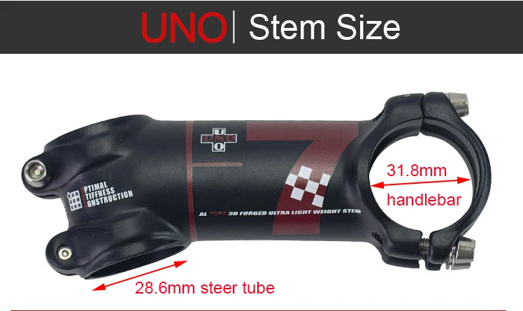 UNO 7 стержень Kalloy Сверхлегкий+-7 17 градусов MTB велосипед Alu 7050 31,8 мм 60 70 мм 80 мм 90 мм 100 110 120 130 мм велосипедный стержень King сплав