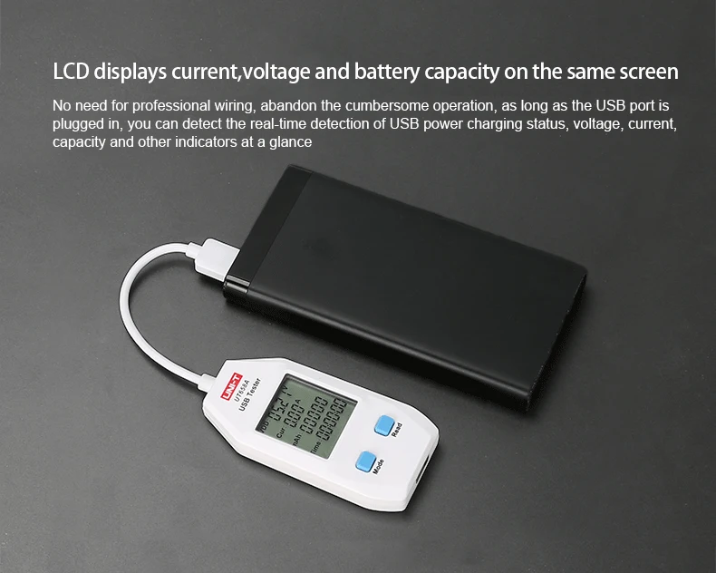 UNI-T USB тестер цифровой вольтметр Амперметр Напряжение тока Амперметр Емкость метр доктор для мобильного телефона планшета мощность