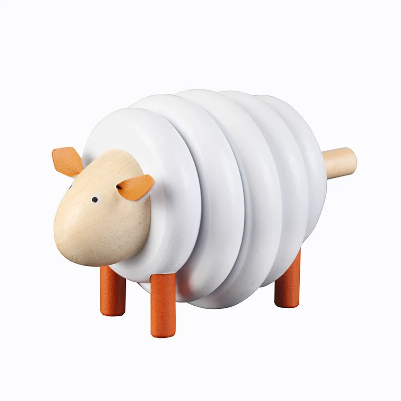 

Sheep Building Wooden Blocks Early Education Enlightening Toys For Babby Kids