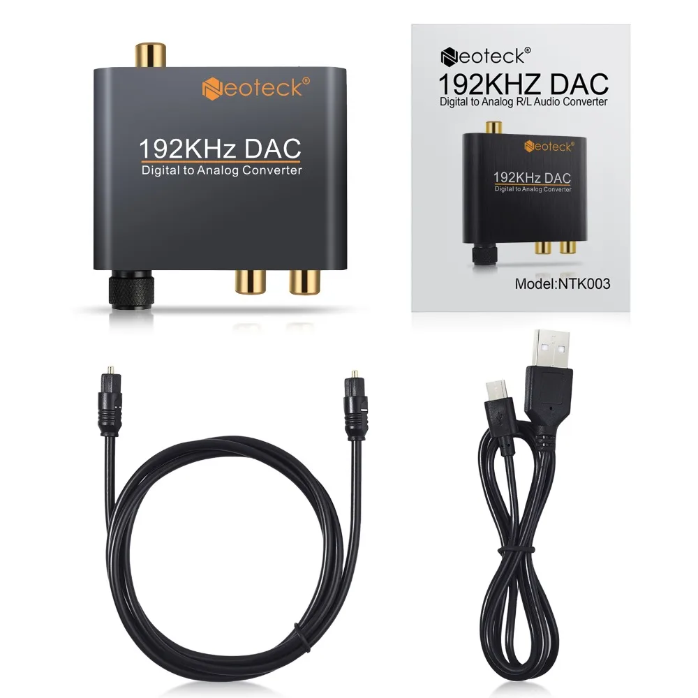Proster цифро-аналоговый R/L аудио конвертер RCA 3,5 мм коаксиальный Toslink в аналоговый стерео 192 кГц алюминиевый конвертер адаптер