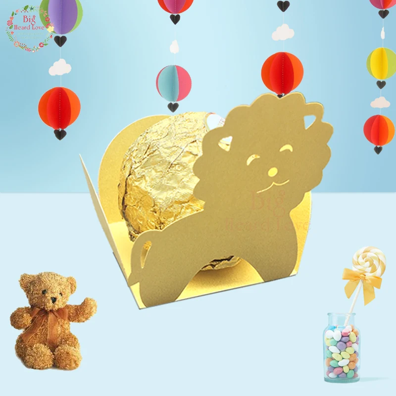 50 шт лазерная резка Пёс из мультфильма шоколада Baby Shower вечерние Подарочная