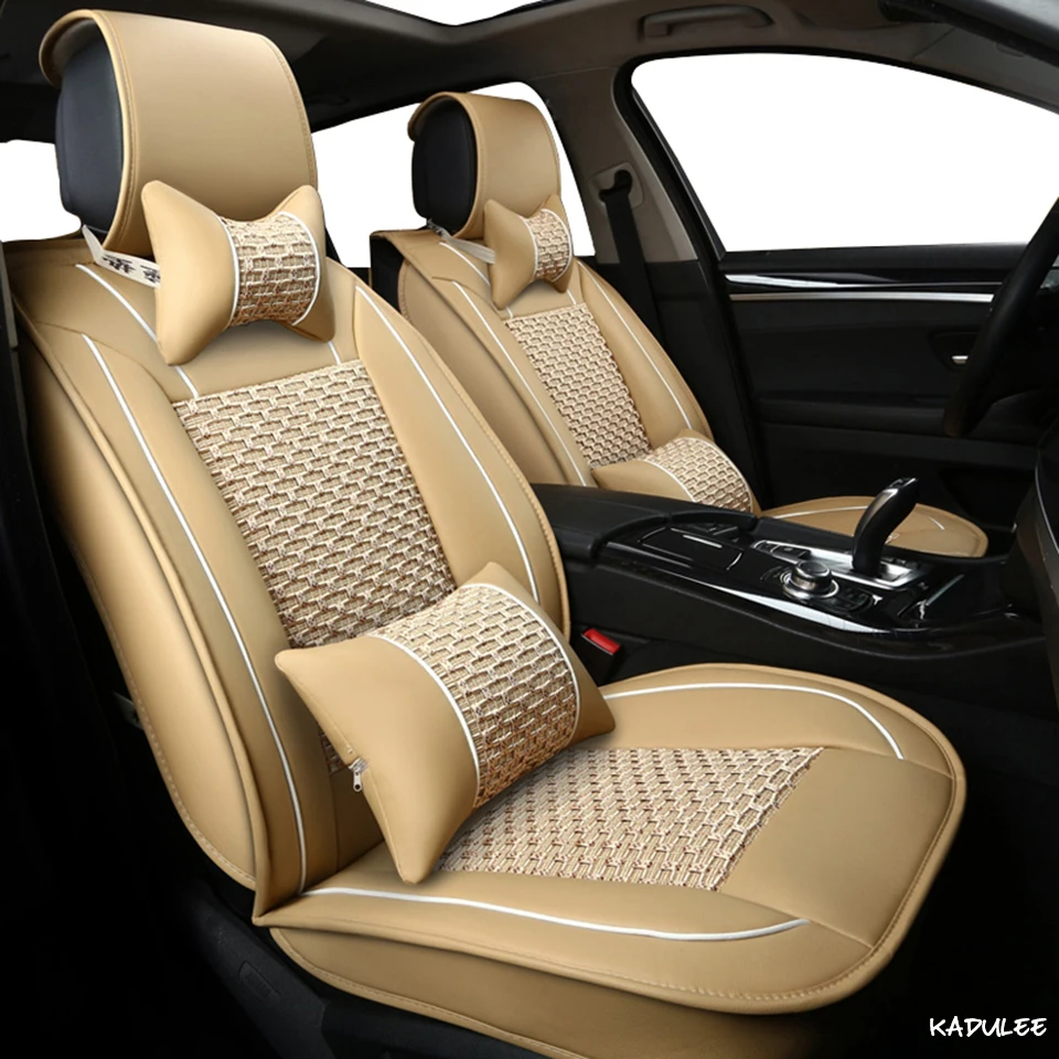 Чехлы для сидений автомобиля KADULEE ice silk для Mazda 3 6 2 C5 CX-5 CX7 323 626 M2 M3 M6 Axela Familia чехлы для сидений автомобиля