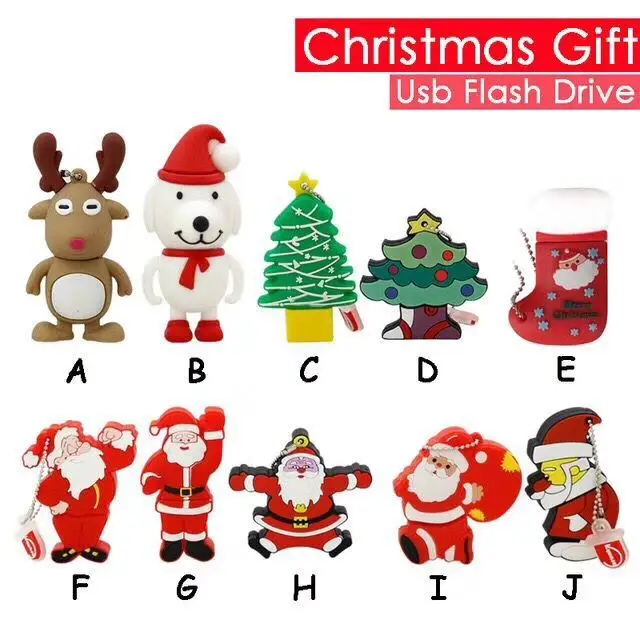 Usb флеш накопитель в рождественском стиле 2 ГБ 4 8 16 32 ГБ|USB флэш-накопители| |
