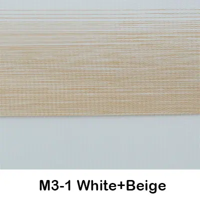 M3-1 White and Beige EWAY Каса Зебра жалюзи градиентные цветные зебры оттенки солнцезащитные рулонные шторы Жалюзи День Ночь рулонные жалюзи No. ZB_M3 - Цвет: M3-1 White and Beige