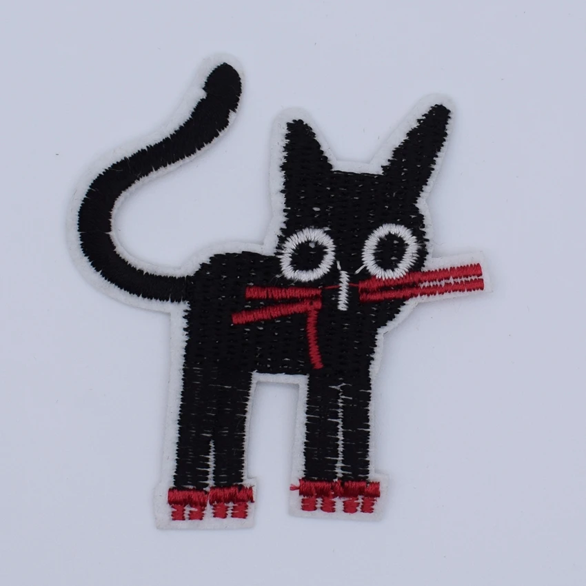 1 шт. нашивки для кошек вышитые в виде животных швейная одежда мотивы горячая
