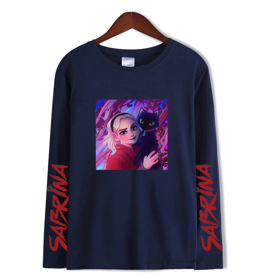 Sabrina/новая одежда с принтом Kpops, женская и Мужская одежда, повседневные топы, Лидер продаж, летние повседневные футболки с длинным рукавом, большие размеры
