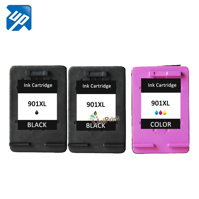 UP brand 3PK Ink cartridge replacement for HP 901 XL CC654AN CC656AN Officejet J4580 4500 J4550 J4540 J4680 J4524 | Компьютеры и офис