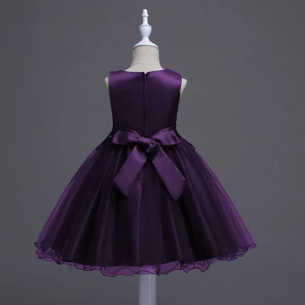 Flower Princess Dress Birthday Party Girl Clothes Sleeveless Wedding Ball Gown Kids Bridresmaid P | Детская одежда и обувь