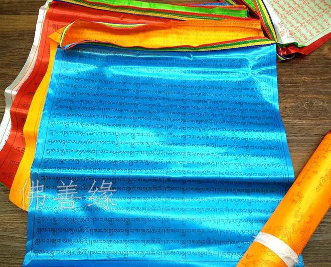 Буддистский предмет 6 8 метров 20 шт./нитка Высококачественный шелк 5 цветов