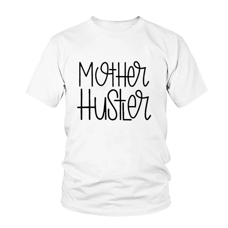 Мать Hustler Tumblr топ Тенниска Для женщин и девушек серые футболки в стиле унисекс