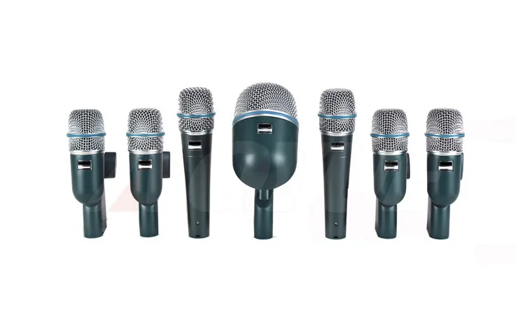 AOYUE Горячая 7 комплектов гитарный барабанный инструмент mic Ручной барабанный набор микрофонов