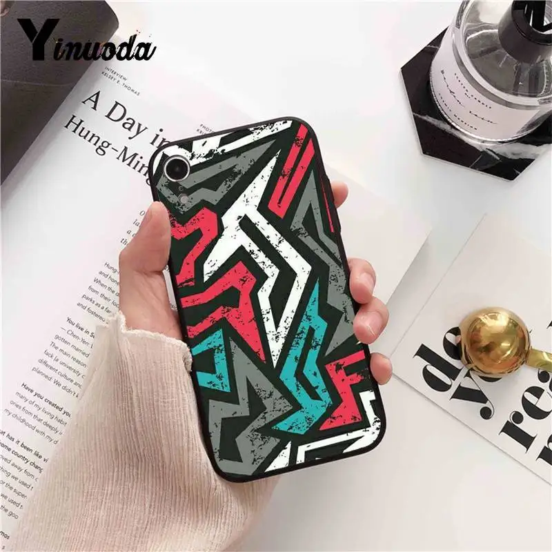 Yinuoda простой графический геометрический камуфляжный чехол для iPhone X XS MAX 6 6s 7 7plus 8