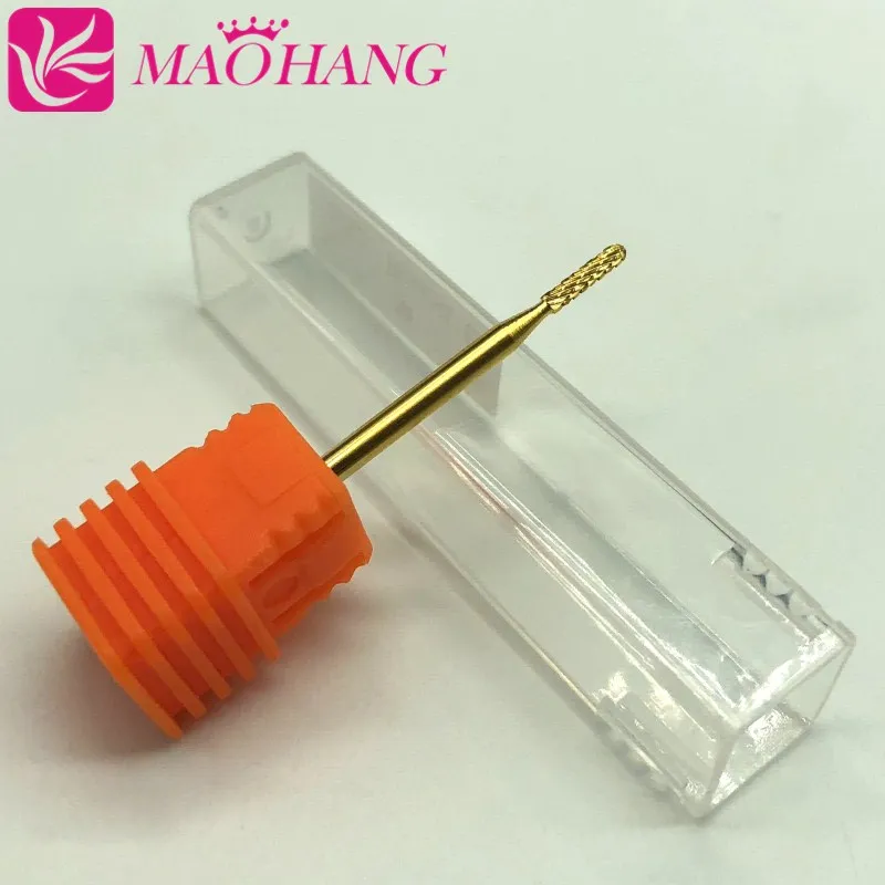 round bit MAOHANG Pro твердосплавная режущая насадка на буровую головку для электрической дрели пилка для маникюра Инструменты Уход за кутикулой наращивание ногтей - Цвет: round bit