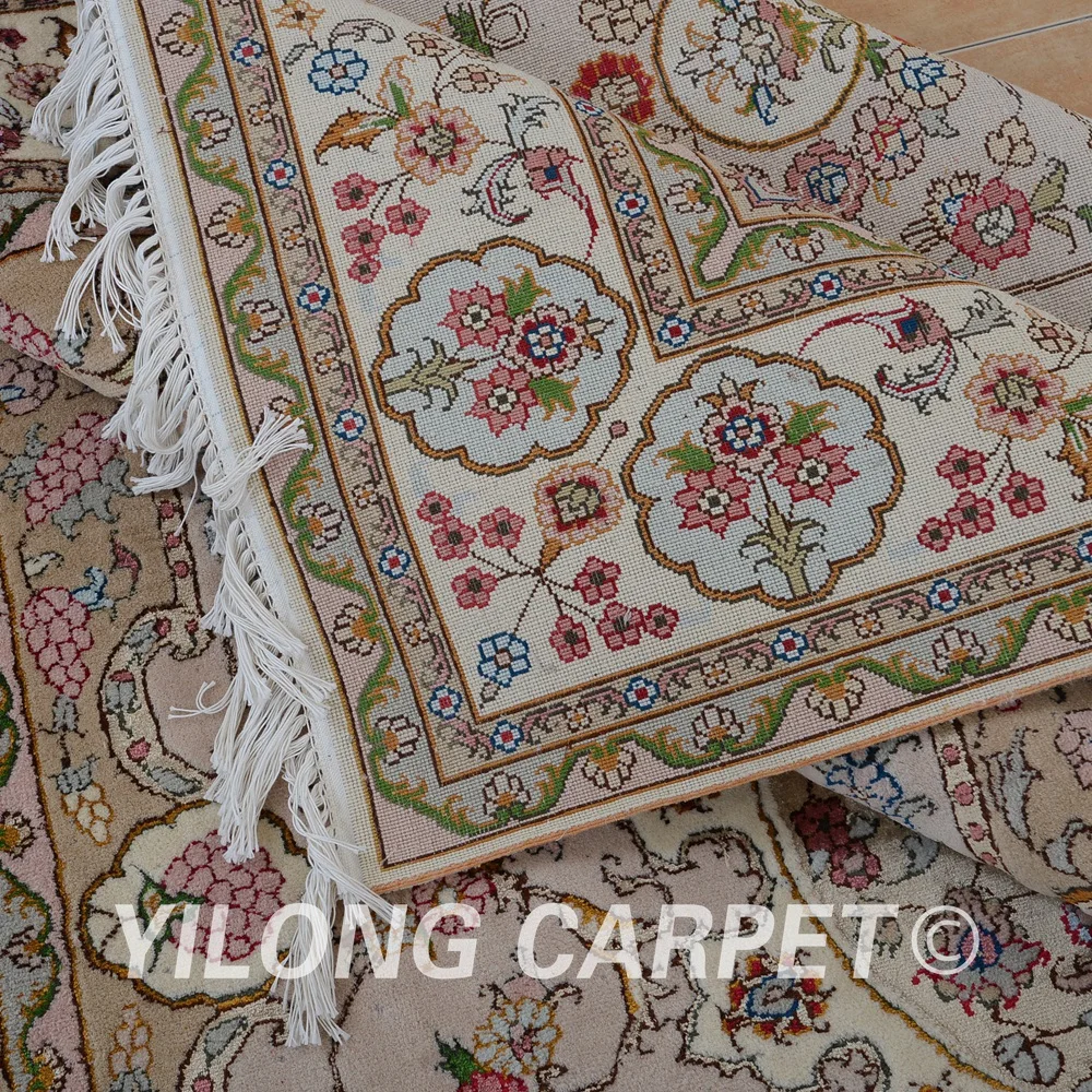 Yilong 6 'x 9' восточные кашмирские искусственные изысканные антикварные