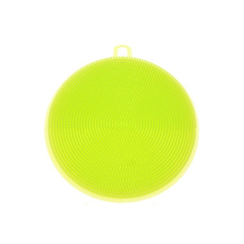 2018 кухонные Силиконовые Мягкие инструменты для мытья круглые Антибактериальные