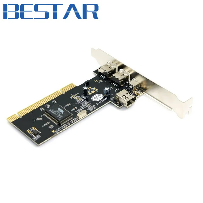 PCI Firewire 1394 порт 400 IEEE pci express 1394A двойная 6-контактная и 4-контактная 3-портовая карта