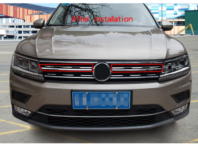 Для Volkswagen Tiguan в чистая адвокатское сословие яркой нержавеющей стали автомобильные наклейки Tiguan MK2 хром Модифицированный корпус Накладка аксессуары