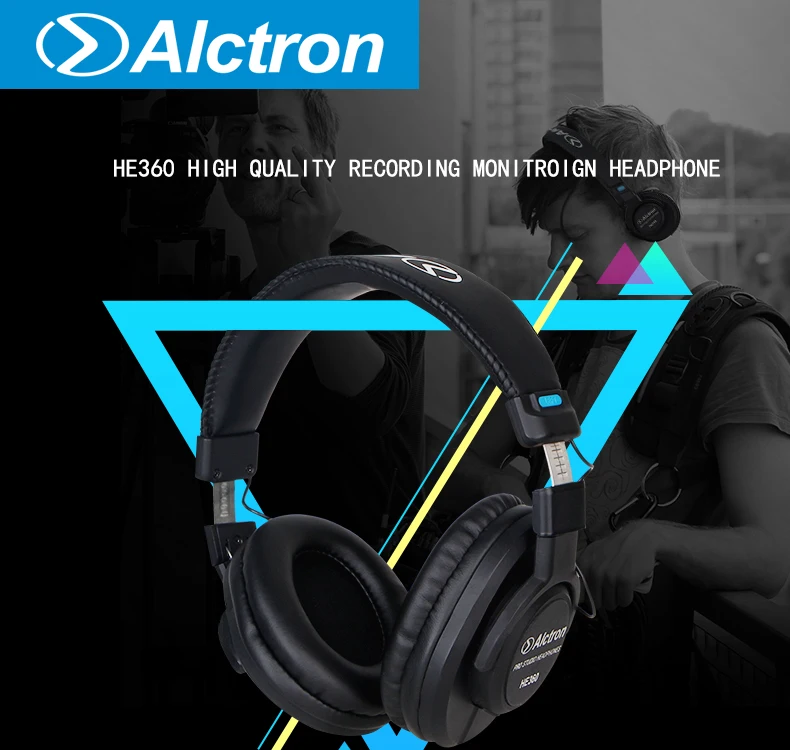 Alctron HE360 высокое качество мониторинга наушников Портативный HIFI регулируемые складные закрытые профессиональные студийные наушники