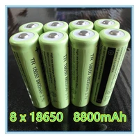 quality 8pcslot 8800mah 18650 rechargeable battery 3 7v li ion bateria 8pcs lithium ion battery series connection