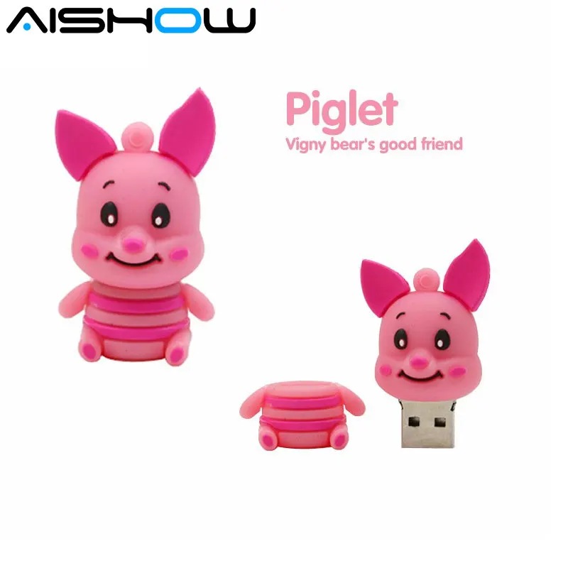 100% реальный объем eeyore Donkey USB флэш накопители силиконовые животные usb 2 0 ГБ 4 8 16