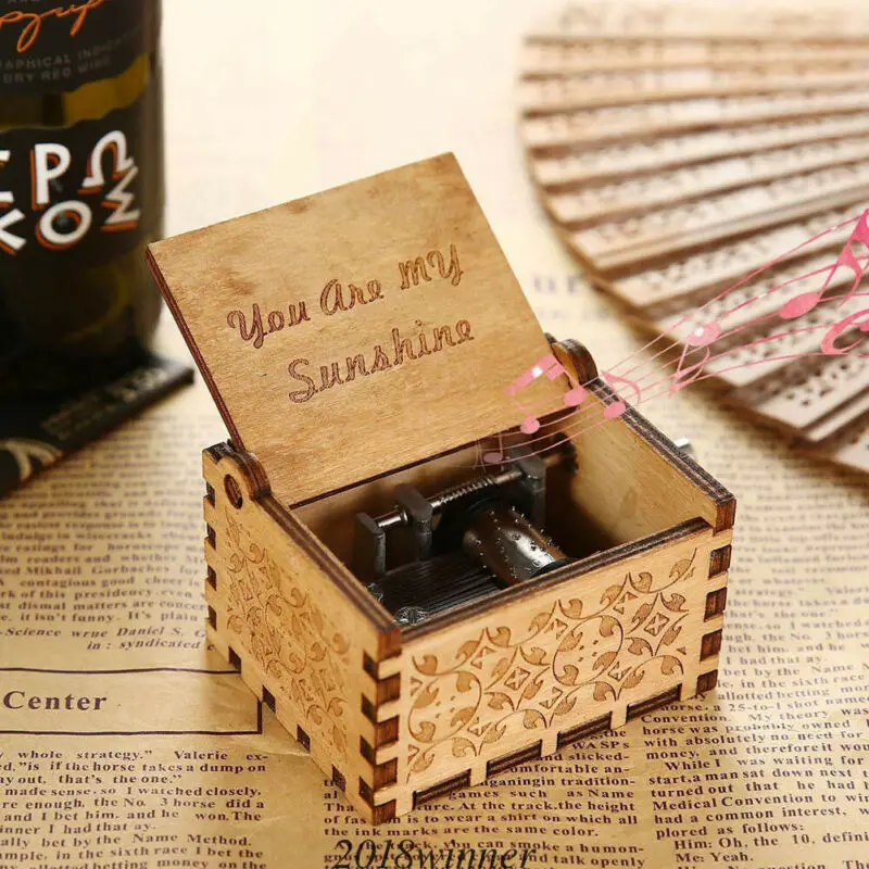 Антикварные резные деревянные музыкальные шкатулки ручные заводные часы