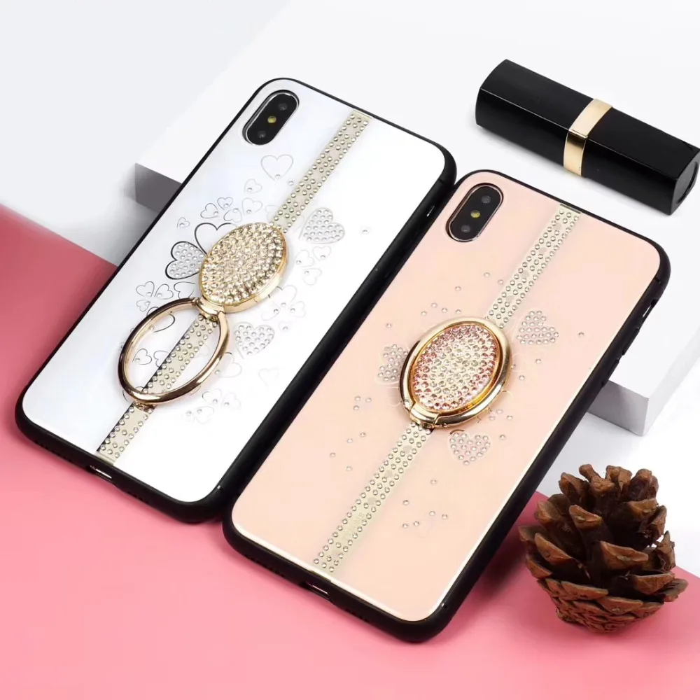 Роскошный Алмазный чехол с подставкой для iphone 6 6s 7 8 Plus X XR XS MAX 6plus 7plus 8plus Dream Bling