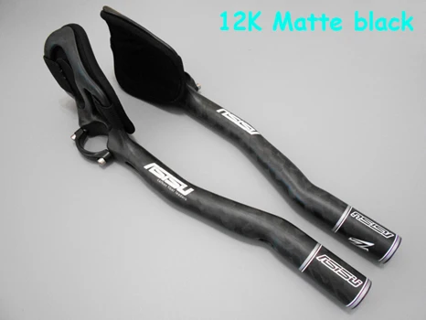 12k matte Горячая Распродажа дорожный пробный велосипедный Триатлон TT углеродное волокно полный стиль Расширенный велосипедный светильник для отдыха на руле 31,8 мм - Цвет: 12k matte