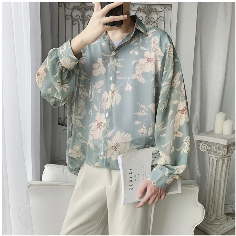 Новинка весна осень 2019 тонкая свободная модная повседневная рубашка в стиле