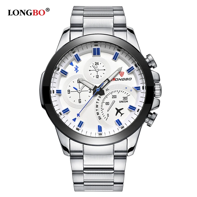 LONGBO военные армейские мужские часы Reloj из нержавеющей стали спортивные кварцевые