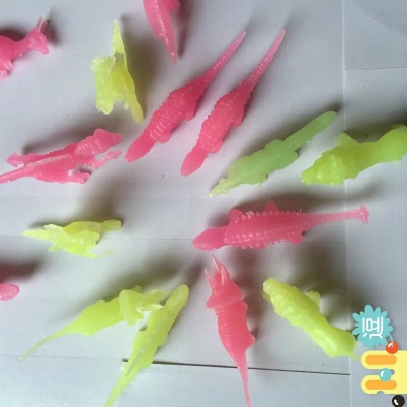 4 шт./лот маленький подарок забавные гаджеты волшебные светящиеся динозавры бык