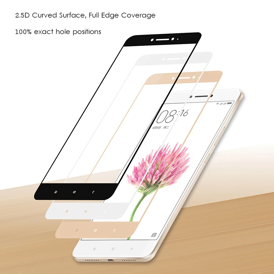 Защитное стекло закаленное для Redmi 4X 2.5D Edge | Мобильные телефоны и аксессуары