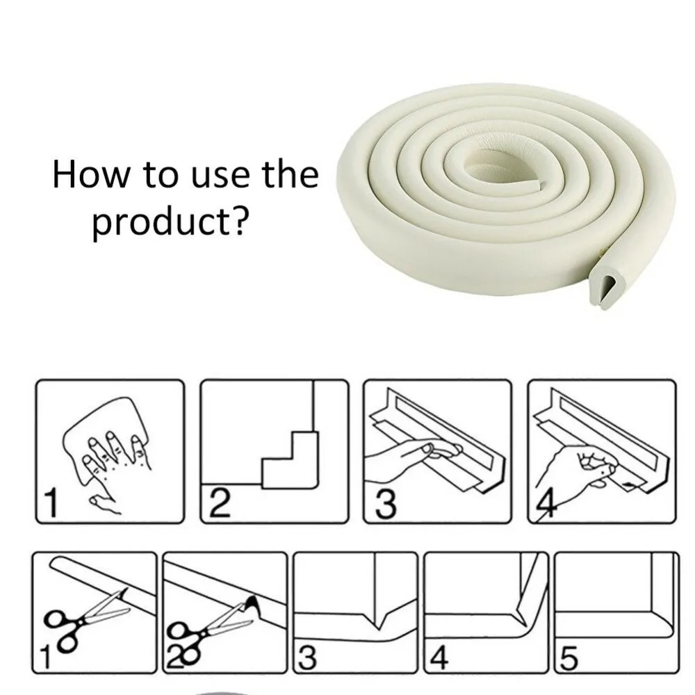 2 м Детская безопасность угловая кромка стол защита Полоса пена умягчитель