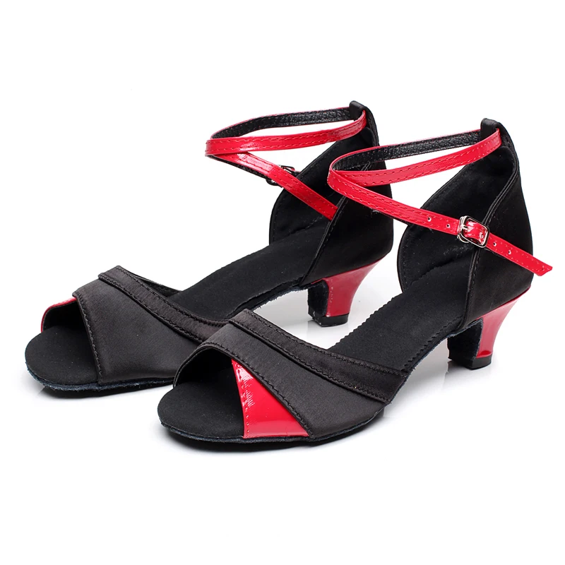 Туфли для латиноамериканских танцев низкие каблуки Обувь бальных сальса танго