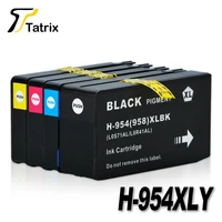 new for hp954 hp954xl full ink cartridge bkcmy for hp officejet pro 7740 8210 8710 8715 8716 8720 8725 8730 8740 printer