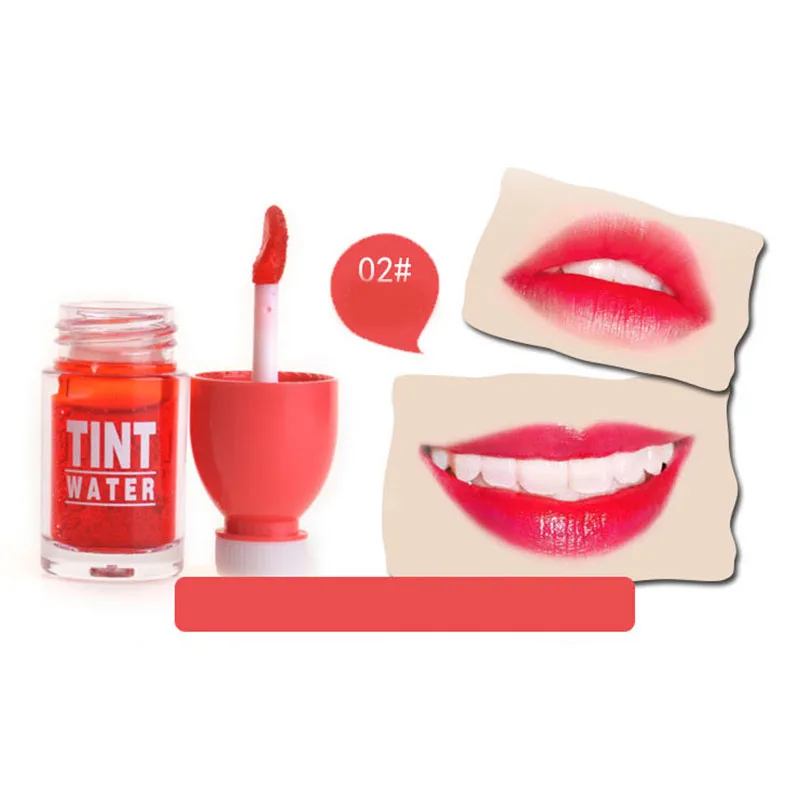 Peach Red 6 цветов, блеск для губ, водостойкий, длительное окрашивание, жидкий блеск для губ, антипригарная чашка, губная помада, Fruitee, косметика для губ, инструмент для макияжа - Цвет: Peach Red