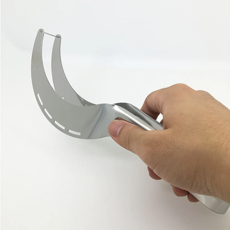 Нержавеющая Сталь Дыни Канталупа Слайсеры Нож для Резки Творческий Арбуз Резак