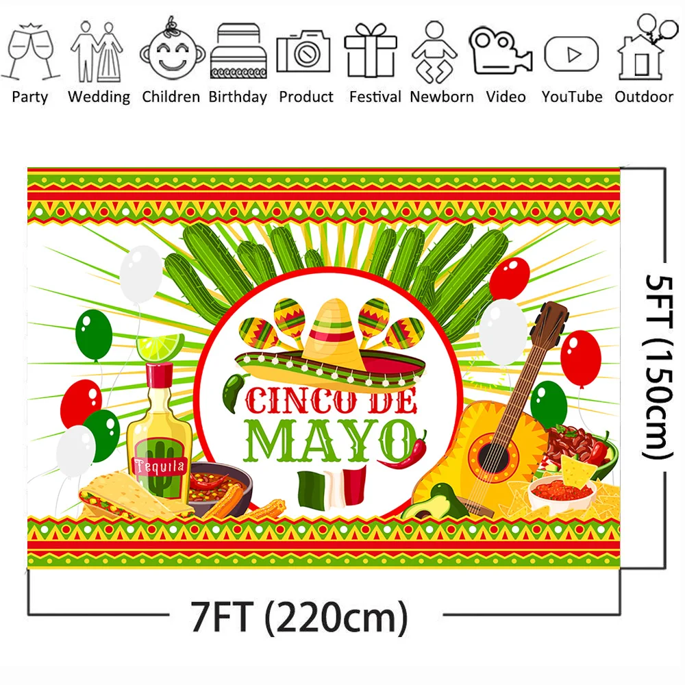 Cinco de Mayo фото фон отличный как мексиканские вечерние для детей день рождения