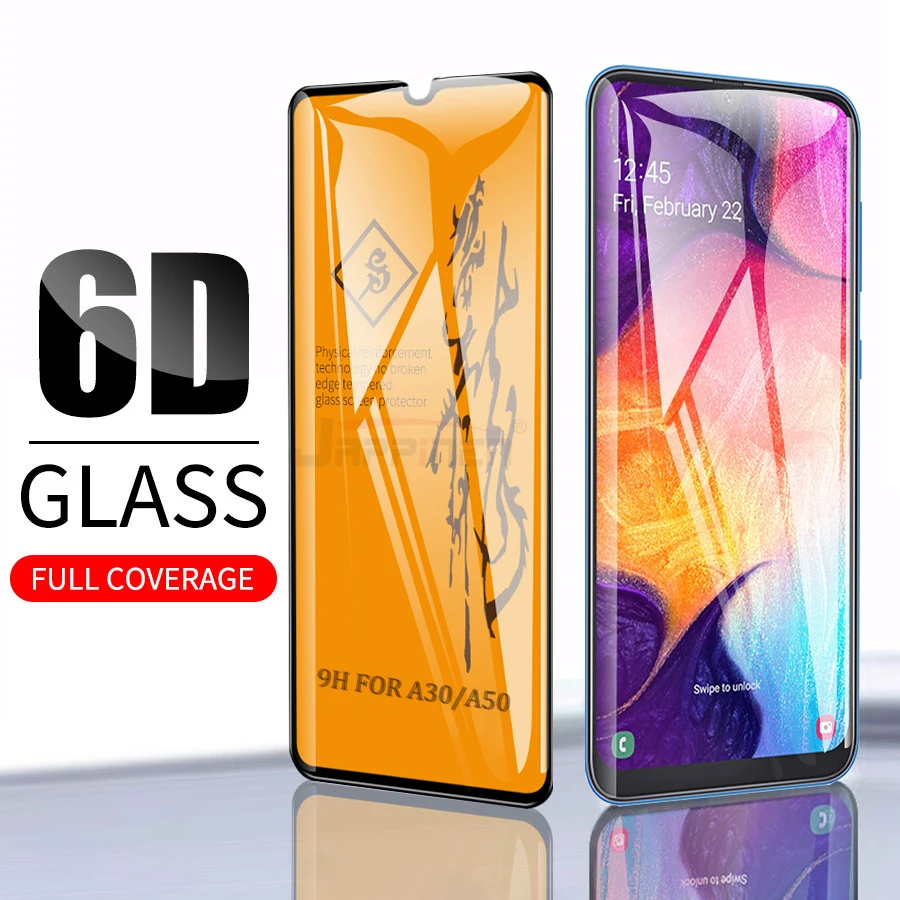 Закаленное стекло для Galaxy A50 A30 A40 A60 A70 A80 A90 защитная пленка на весь экран Samsung M20 M30 10