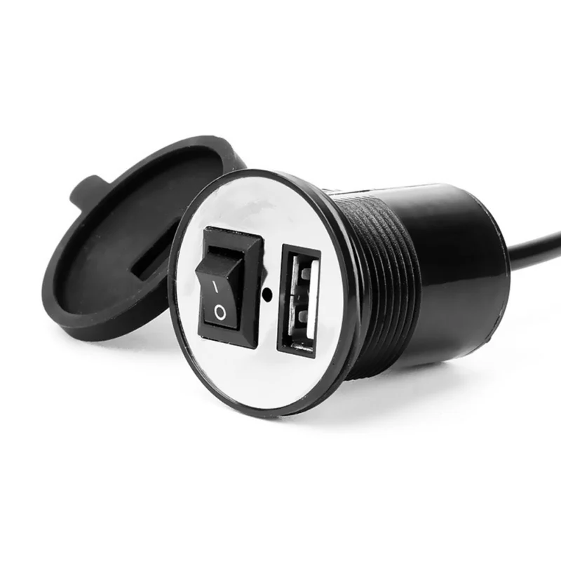 2019 мотоциклетное USB Автомобильное зарядное устройство с переключателем
