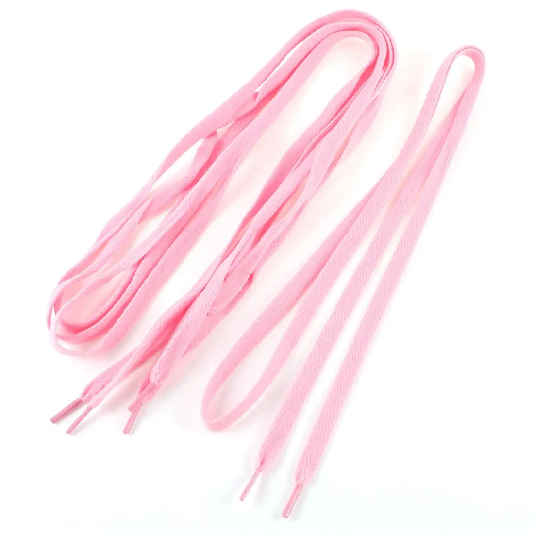 

2 Pairs StyleWoman Pink Flat Shoelaces Trainer Sport Boot Shoe Laces