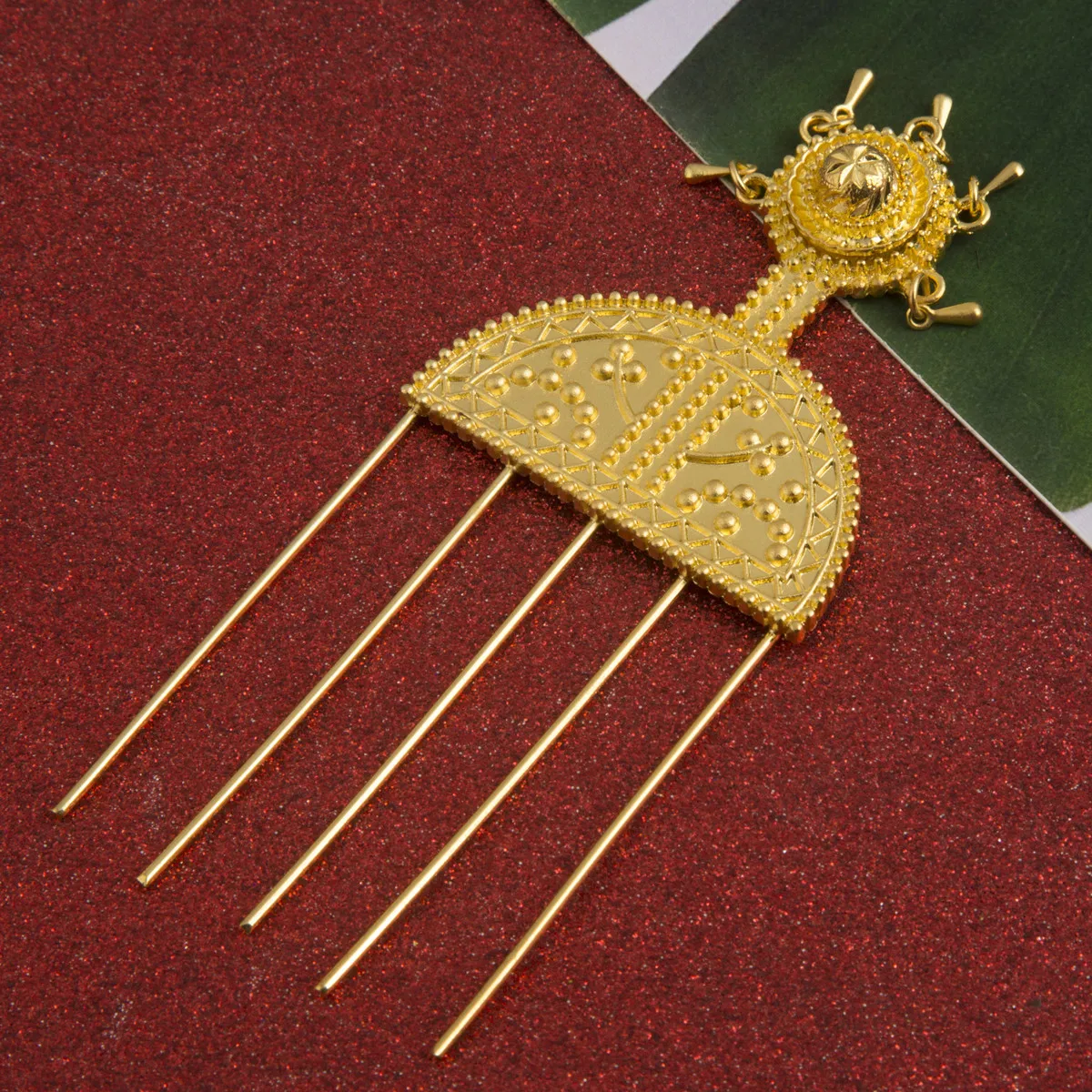 Эфиопские гребни для волос золотого цвета Эфиопия африканская шпилька Эритрея