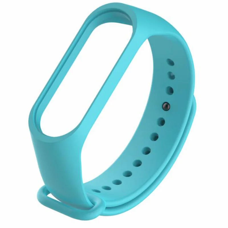 Ремешок силиконовый для Xiaomi Mi Band 4 3 Черный Сменный браслет на запястье |