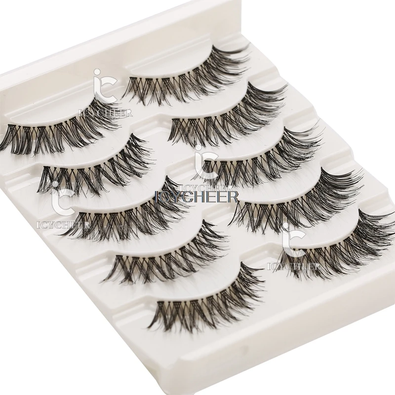 5 Pairs Beauty Makeup Handmade Long Natural Eye Lashes False Eyelashes Extension | Красота и здоровье