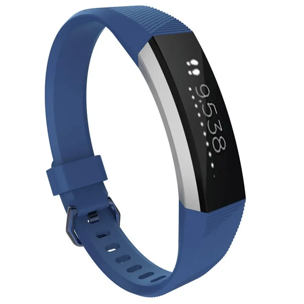 Dark Blue L Горячая Распродажа, новые модные часы, Большая замена, наручные часы, ремешок, силиконовый ремешок, Застежка Для Fitbit Alta HR, часы, высокое качество - Цвет: Dark Blue L