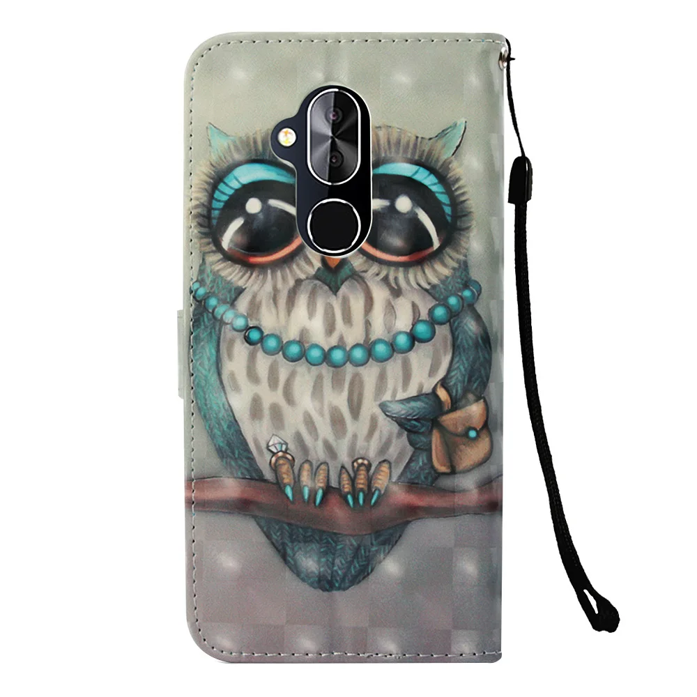Для Alcatel Revvl 2 Plus 7 Folio 2018 держатель 3D окрашенная кожа мягкая задняя крышка флип