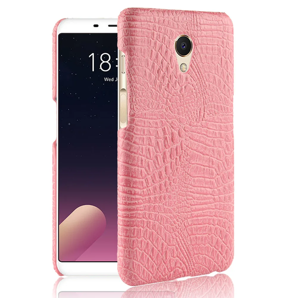 Роскошный чехол из крокодиловой кожи для Meizu M6S с рисунком в армейском стиле