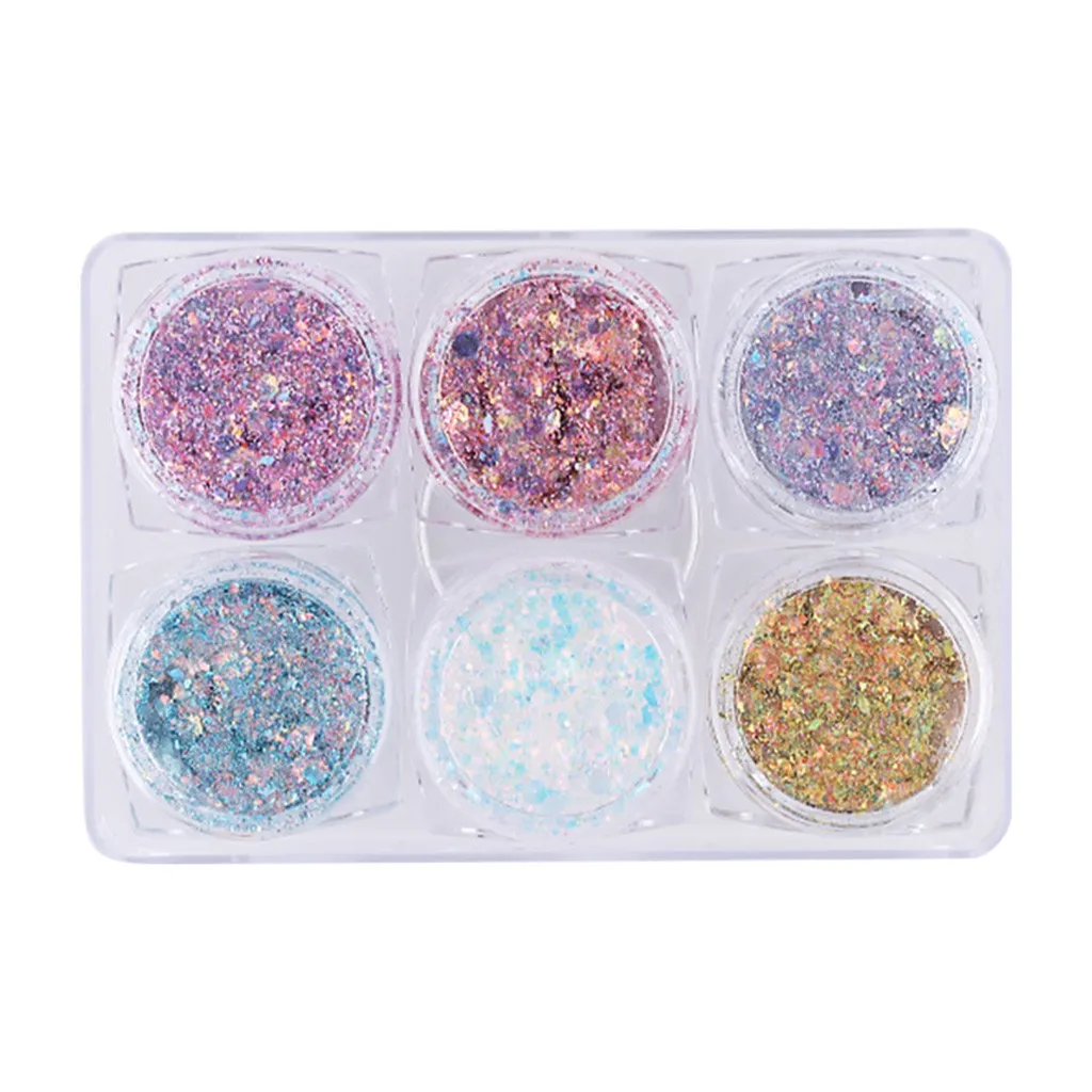 Набор гель-лаков для дизайна ногтей с блестками и нашивками в виде звезды Луны