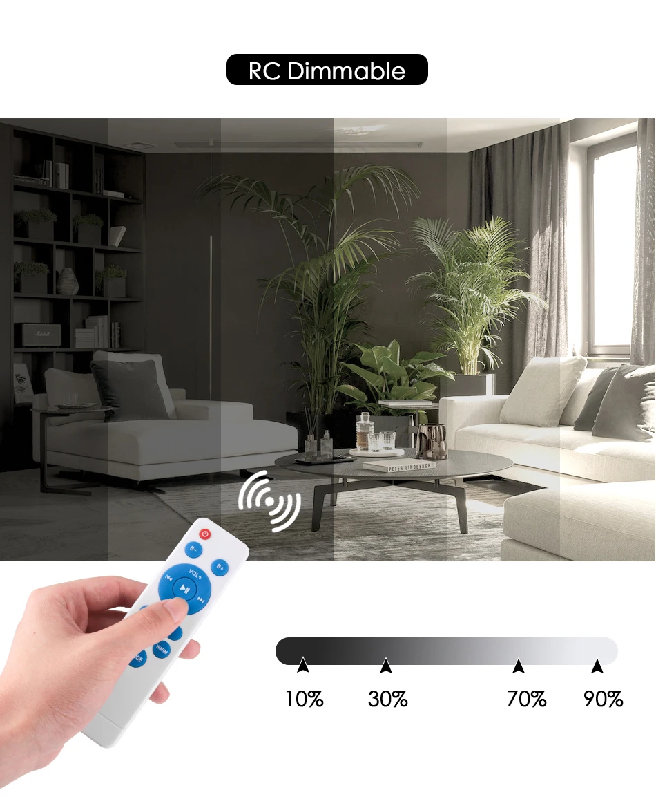 RGB светодиодный потолочный светильник с регулируемой яркостью, Bluetooth, музыкальная лампа, 220 В, дистанционное управление, умное освещение динамиков вечерние, для спальни, гостиной, 36 Вт, 40 Вт