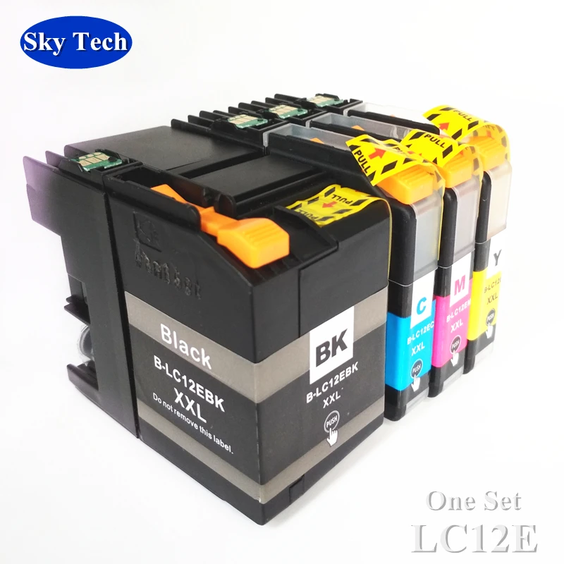 

4X Compatible Ink Cartridge For LC12E LC-12E XXL , For Brother MFC- J5925DW Printer .